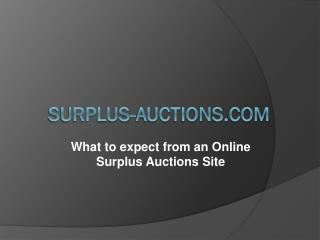 Website for Industrial Auction