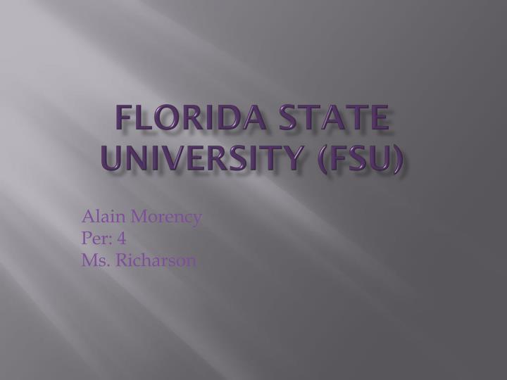 florida state university fsu