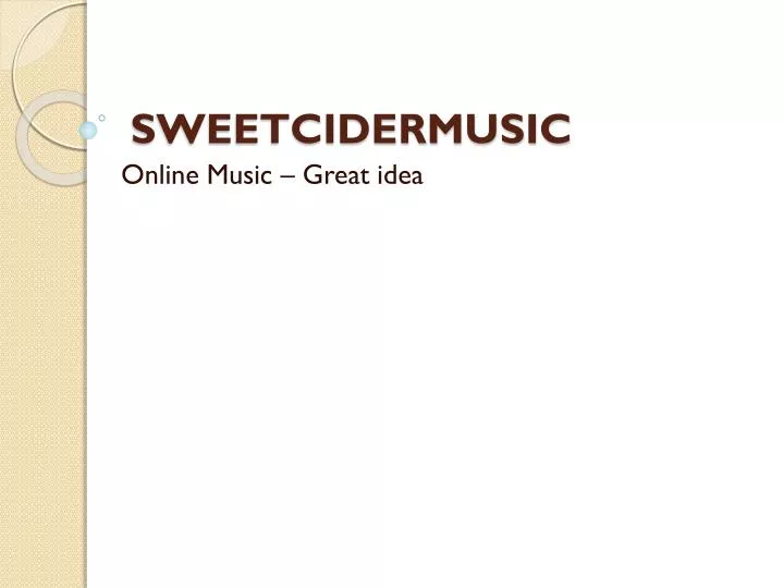 sweetcidermusic