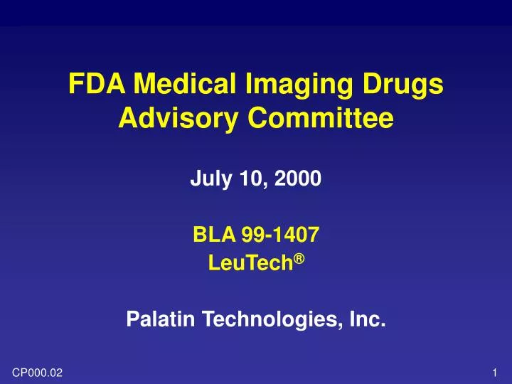 fda medical imaging drugs advisory committee