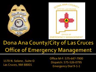 Dona Ana County/City of Las Cruces Office of Emergency Management