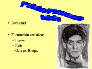 Juventud Formación artística: España París Georges Braque