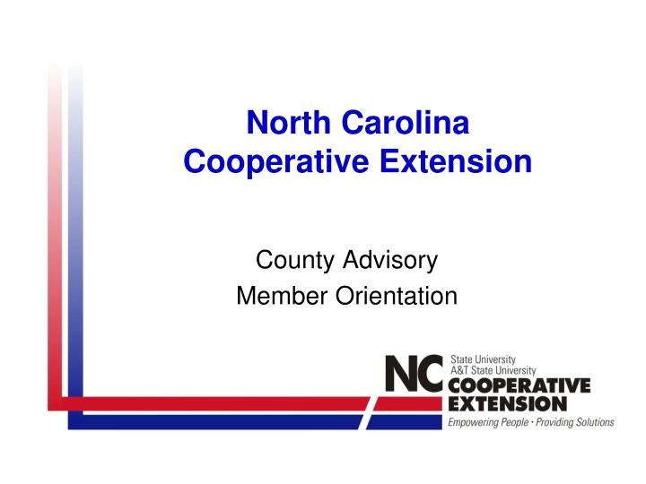 north carolina cooperative extension