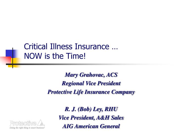 critical illness insurance now is the time
