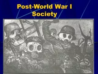 Post-World War I Society