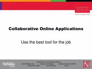 Collaborative Online Applications
