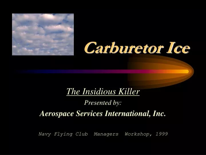 carburetor ice