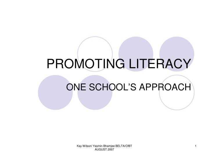 promoting literacy