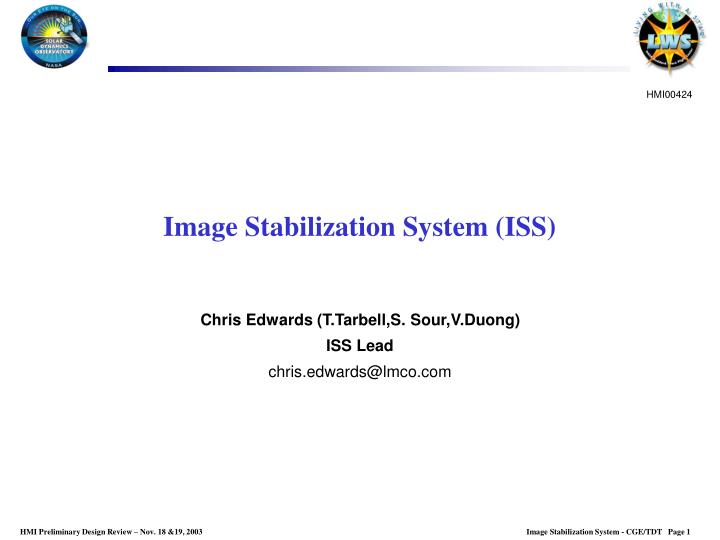 image stabilization system iss