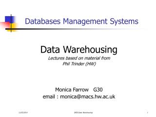 Databases Management Systems