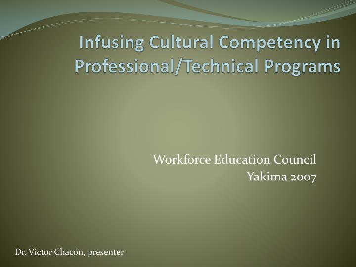 infusing cultural competency in professional technical programs