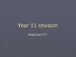 Year 11 revision - slide 1