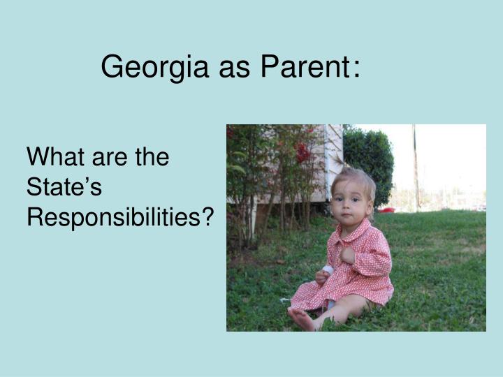 georgia as parent