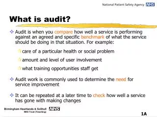 What is audit?