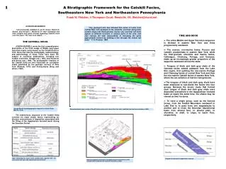 A Stratigraphic Framework for the Catskill Facies, Southeastern New York and Northeastern Pennsylvania