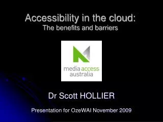 Accessibility in the cloud: The benefits and barriers