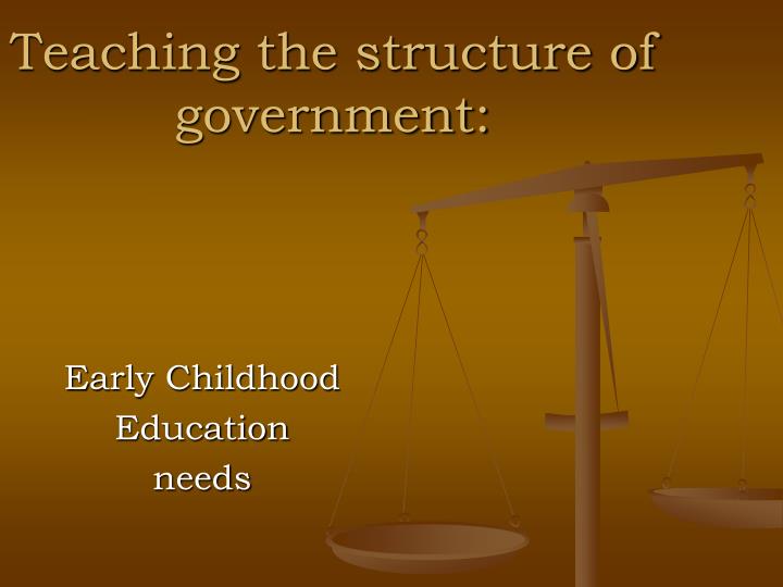 teaching the structure of government