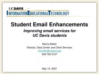 Student Email Enhancements