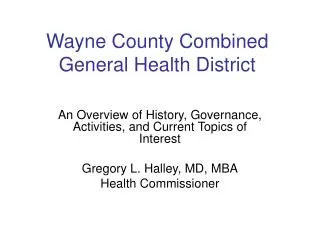 Wayne County Combined General Health District