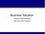 Business Valuation - slide 1