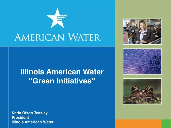 illinois american water green initiatives
