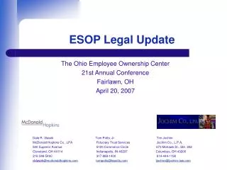 ESOP Legal Update