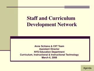 Staff and Curriculum Development Network