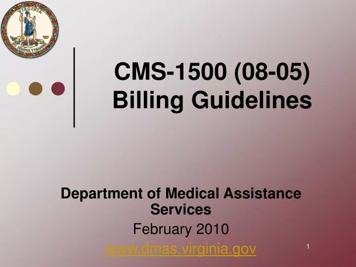 cms 1500 08 05 billing guidelines