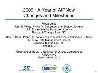 2009: A Year of AIRNow Changes and Milestones