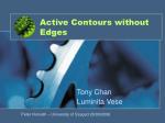 Active Contours without Edges - slide 1