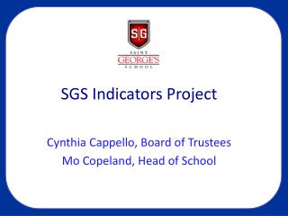 SGS Indicators Project