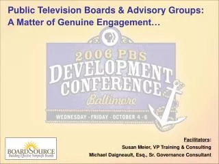 Public Television Boards &amp; Advisory Groups: A Matter of Genuine Engagement…