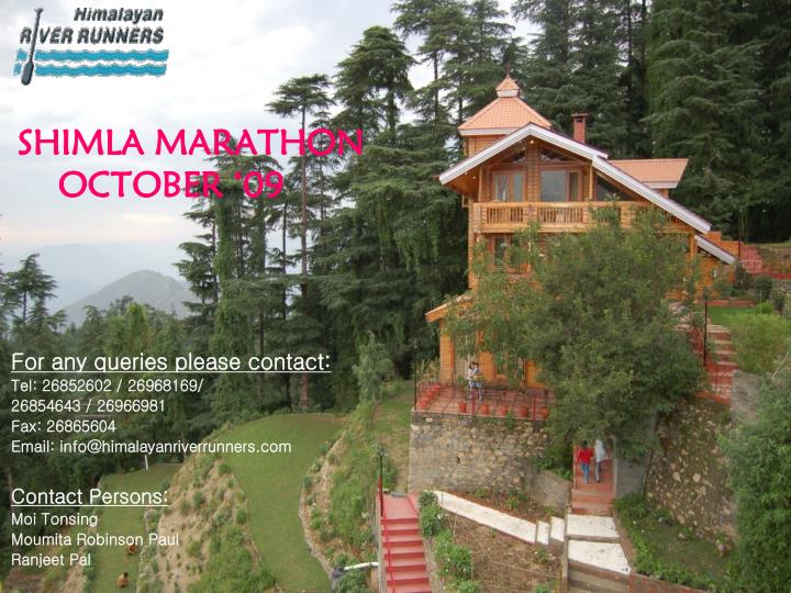 shimla marathon october 09