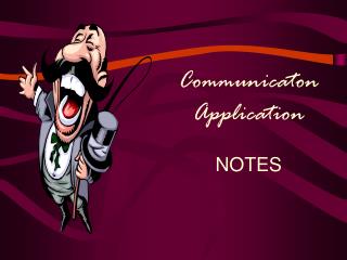 Communicaton Application NOTES