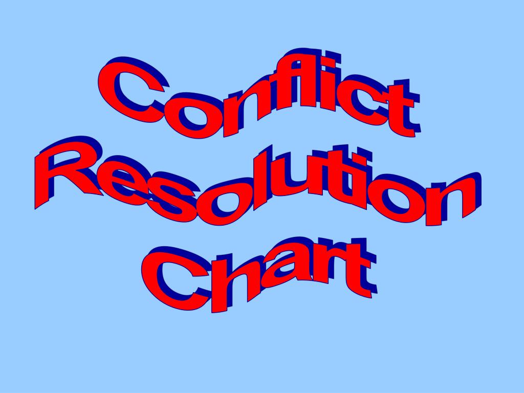 PPT - Conflict Resolution Chart PowerPoint Presentation, free download ...