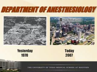 DEPARTMENT OF ANESTHESIOLOGY