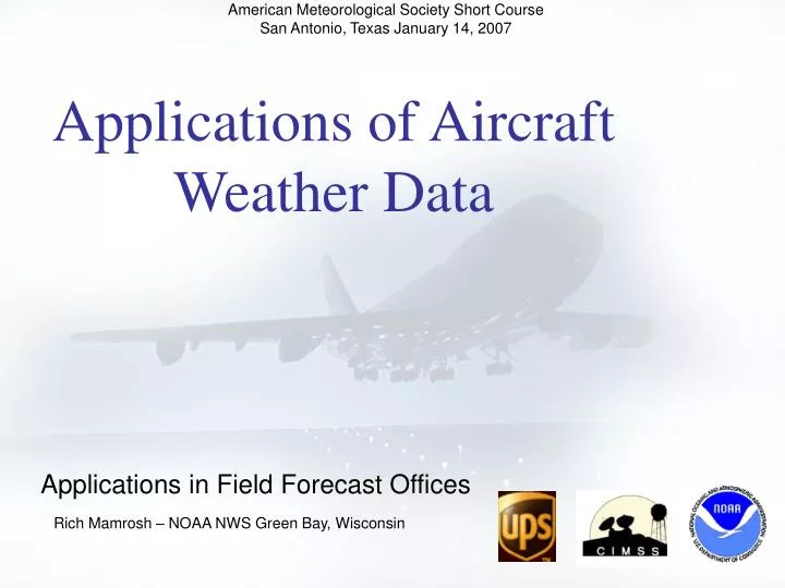 applications of aircraft weather data