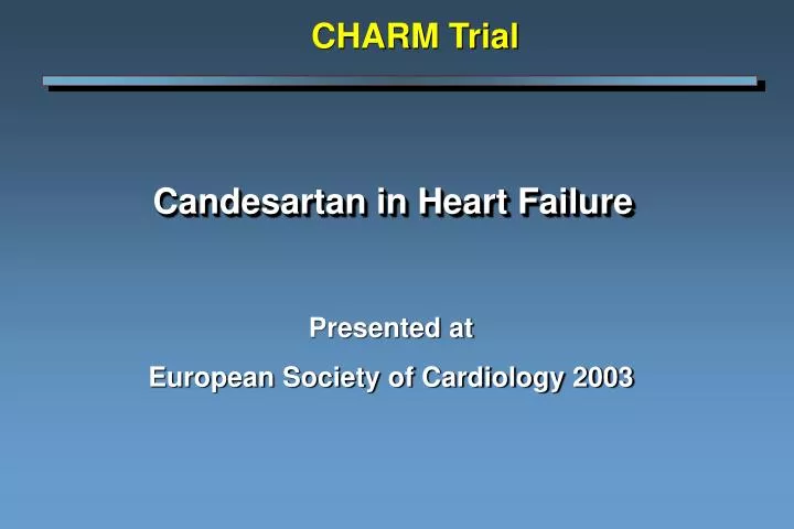 candesartan in heart failure