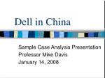Dell in China - slide 1