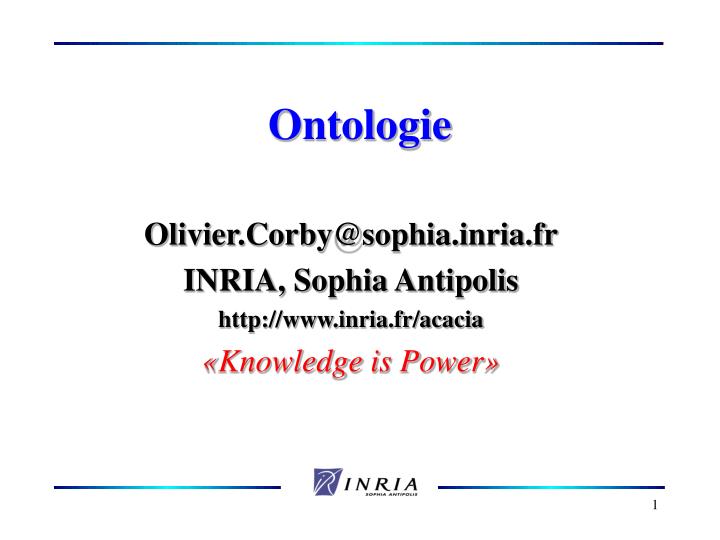 ontologie