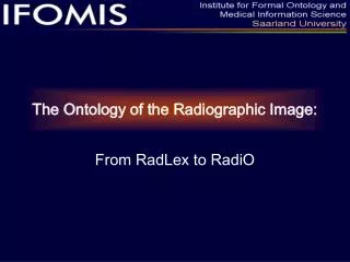 The Ontology of the Radiographic Image: