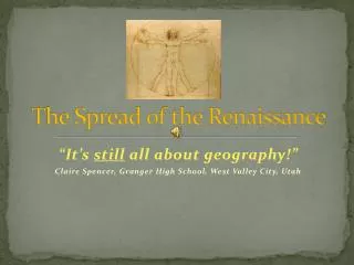 The Spread of the Renaissance