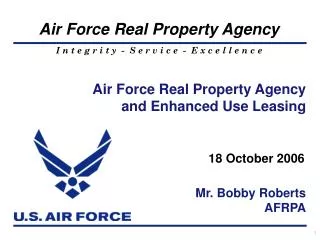 Mr. Bobby Roberts AFRPA