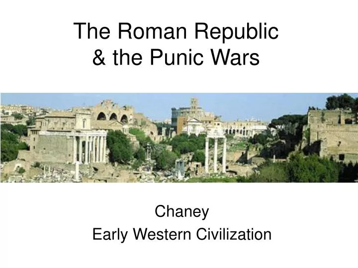 the roman republic the punic wars