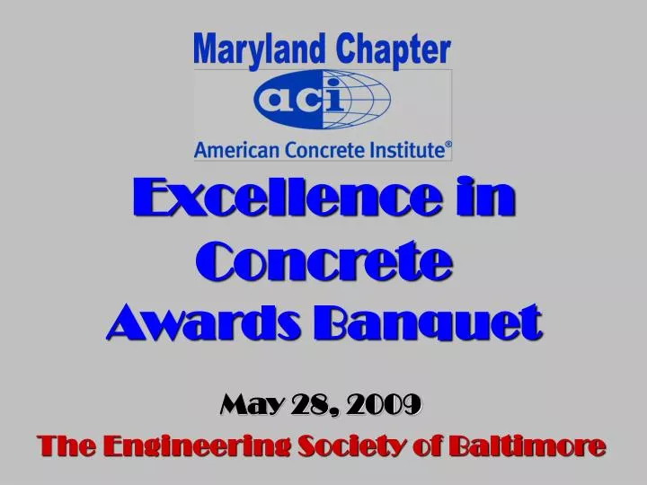 excellence in concrete awards banquet