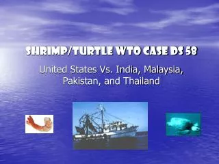 Shrimp/Turtle WTO case DS 58