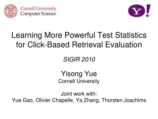 Learning More Powerful Test Statistics for Click-Based Retrieval Evaluation