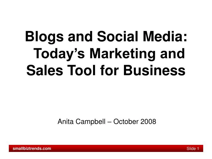 blogs and social media today s marketing and sales tool for business