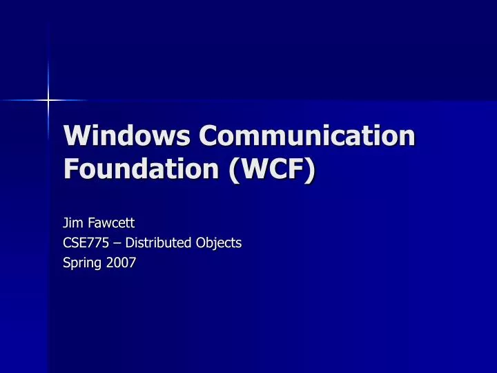 windows communication foundation wcf