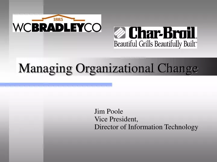managing organizational change